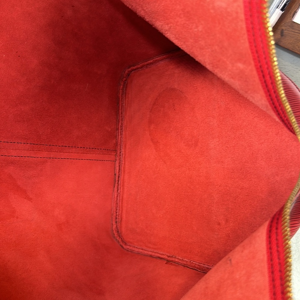 Authentic Red Epi leather Louis Vuitton extra large duffel bag - Picture 7 of 11